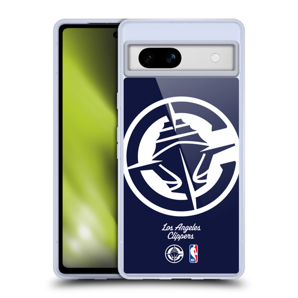 NBA Los Angeles Clippers Logo Oversized Soft Gel Case for Google Pixel 7a