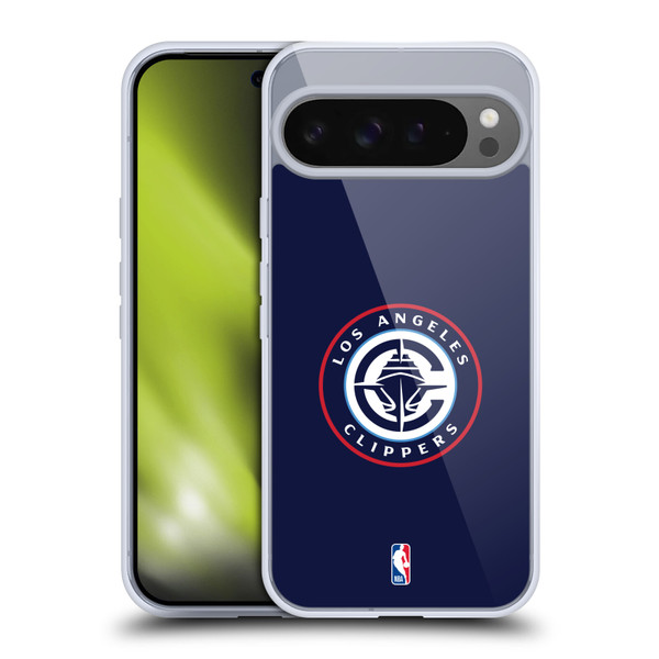 NBA Los Angeles Clippers Logo Navy Soft Gel Case for Google Pixel 9 Pro XL