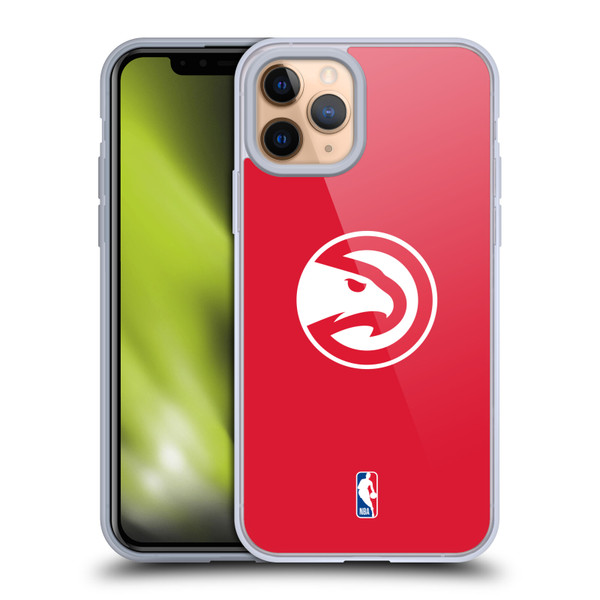 NBA Atlanta Hawks Logo Red Soft Gel Case for Apple iPhone 11 Pro & MagSafe
