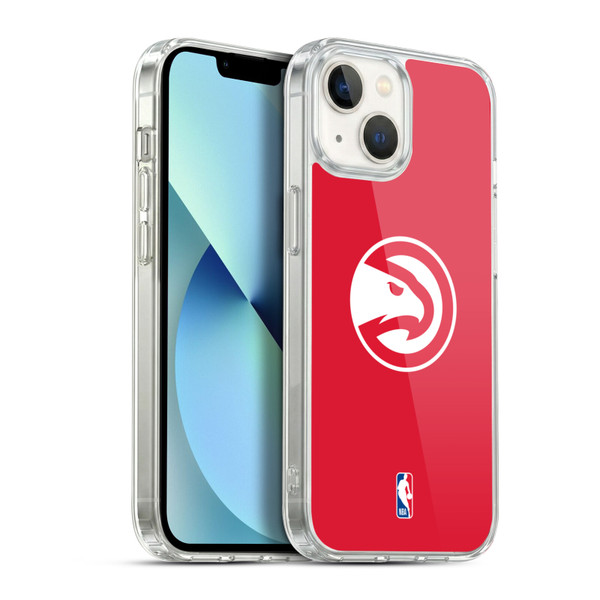 NBA Atlanta Hawks Logo Red Soft Gel Case for Apple iPhone 13