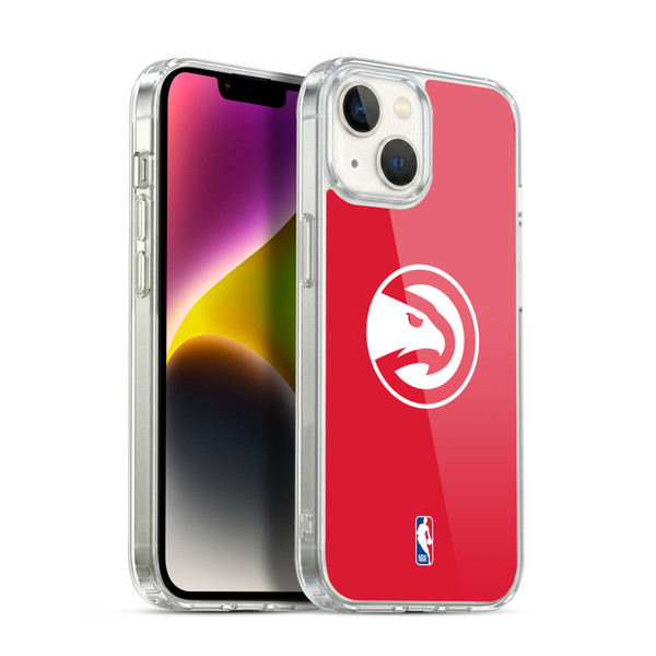 NBA Atlanta Hawks Logo Red Soft Gel Case for Apple iPhone 14