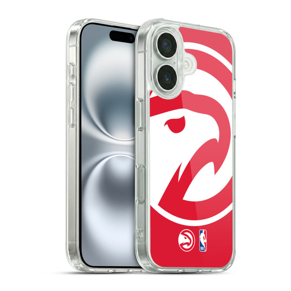 NBA Atlanta Hawks Logo Oversized Soft Gel Case for Apple iPhone 16 & MagSafe