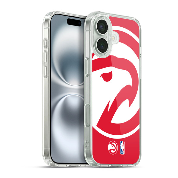 NBA Atlanta Hawks Logo Oversized Soft Gel Case for Apple iPhone 16 Plus & MagSafe
