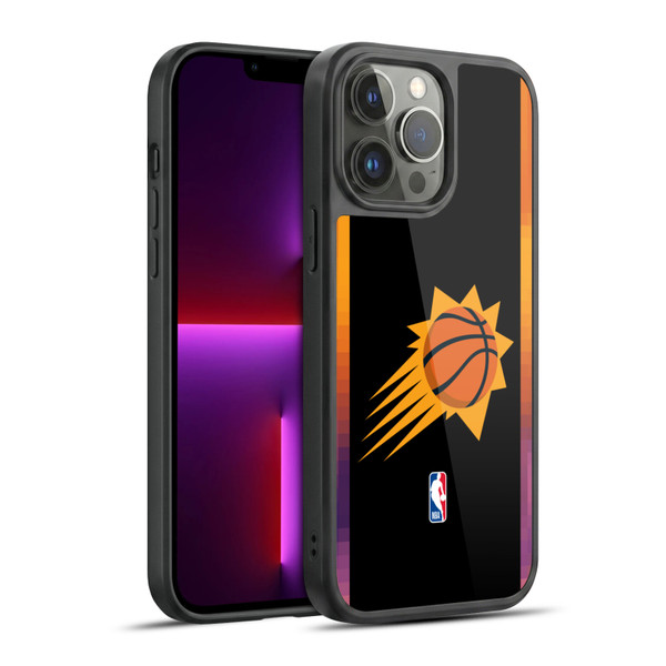 NBA Phoenix Suns Logo Black Design Gel Armour Case For Apple iPhone 13 Pro Max