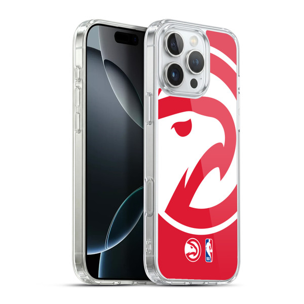 NBA Atlanta Hawks Logo Oversized Soft Gel Case for Apple iPhone 16 Pro Max & MagSafe