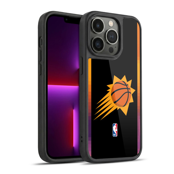 NBA Phoenix Suns Logo Black Design Gel Armour Case For Apple iPhone 13 Pro