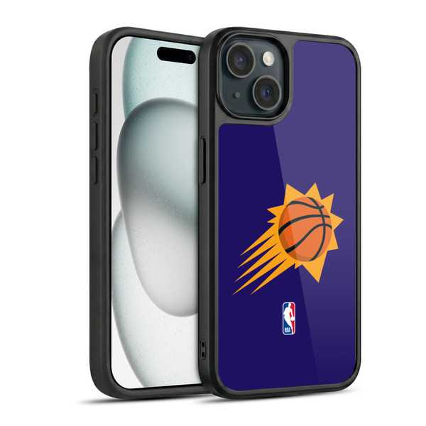 NBA Phoenix Suns Logo Purple Gel Armour Case For Apple iPhone 15