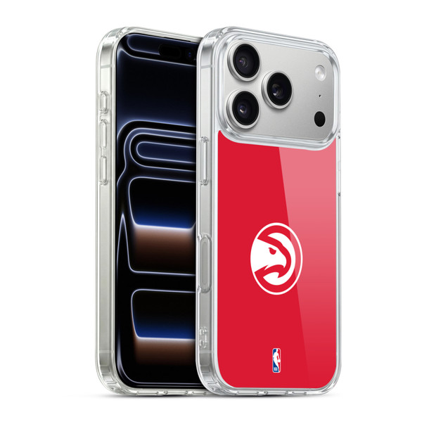NBA Atlanta Hawks Logo Red Soft Gel Case for Apple iPhone 17 Pro