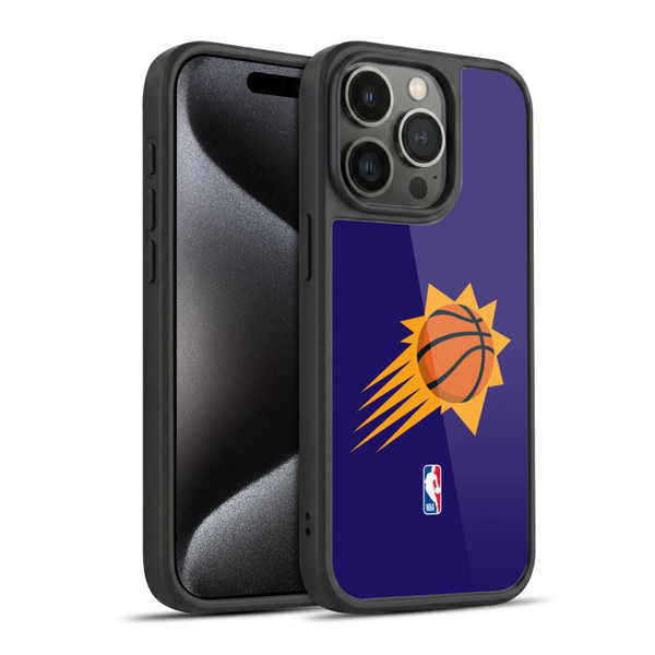 NBA Phoenix Suns Logo Purple Gel Armour Case For Apple iPhone 15 Pro