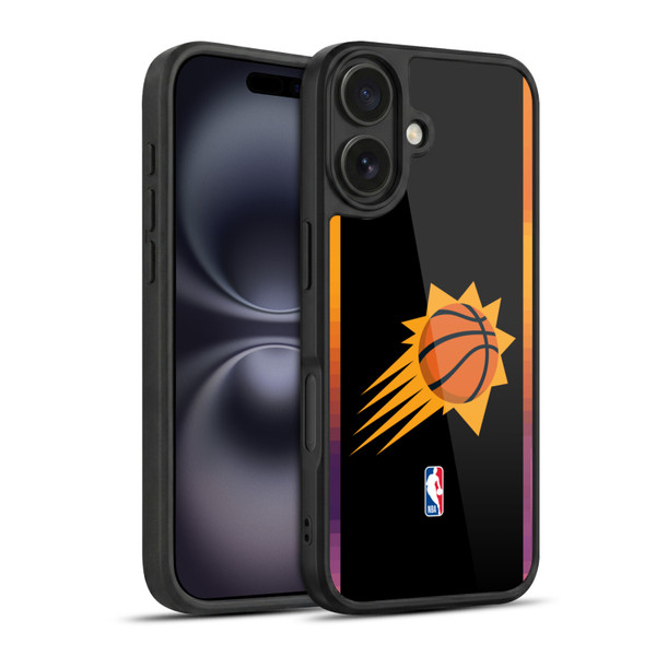 NBA Phoenix Suns Logo Black Design Gel Armour Case For Apple iPhone 16