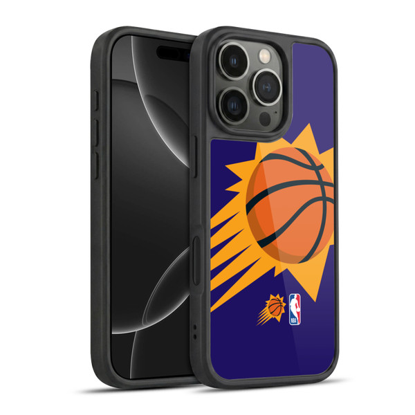 NBA Phoenix Suns Logo Oversized Gel Armour Case For Apple iPhone 16 Pro