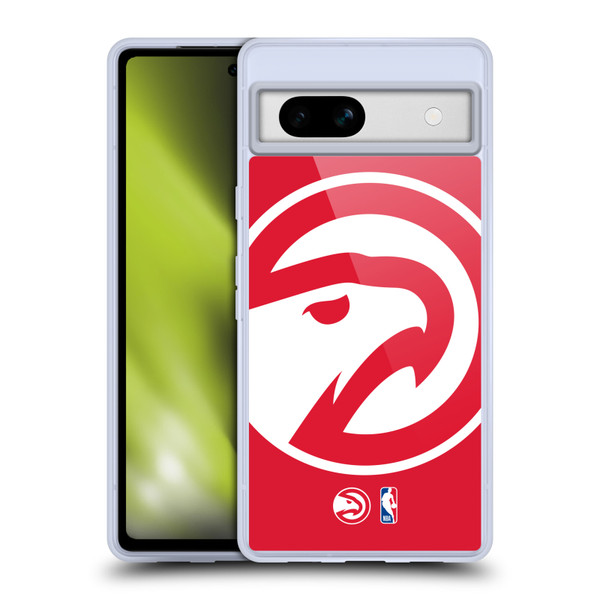 NBA Atlanta Hawks Logo Oversized Soft Gel Case for Google Pixel 7a