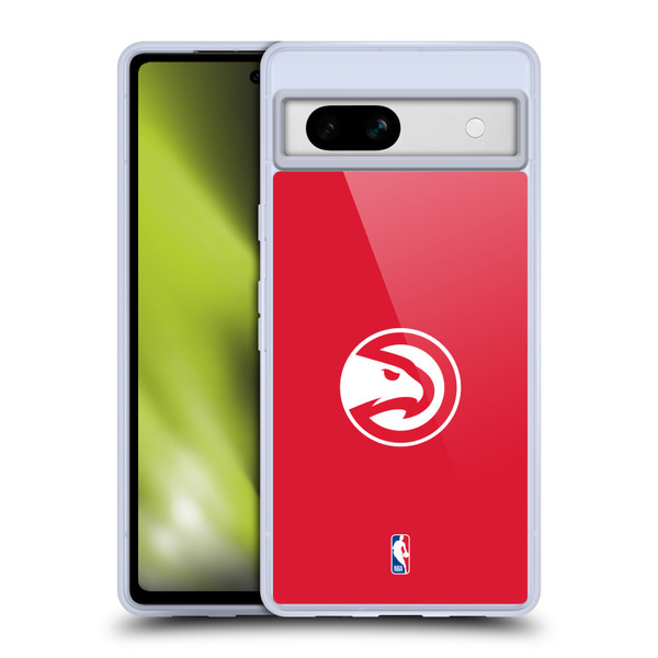 NBA Atlanta Hawks Logo Red Soft Gel Case for Google Pixel 7a
