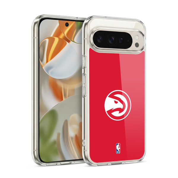 NBA Atlanta Hawks Logo Red Soft Gel Case for Google Pixel 9 / Pixel 9 Pro