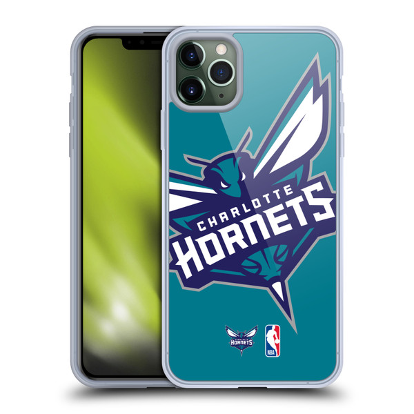 NBA Charlotte Hornets Logo Oversized Soft Gel Case for Apple iPhone 11 Pro Max & MagSafe