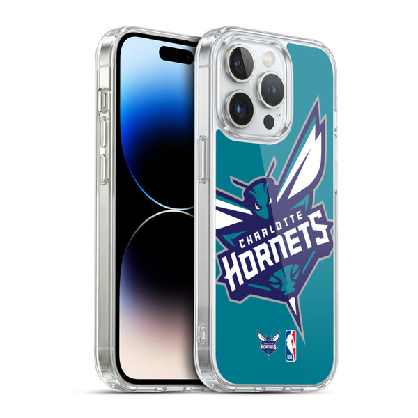 NBA Charlotte Hornets Logo Oversized Soft Gel Case for Apple iPhone 13 Pro & MagSafe
