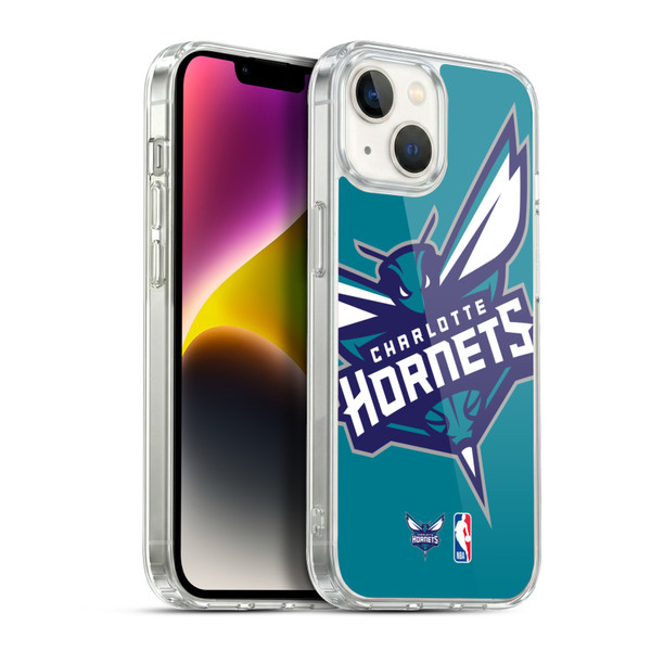 NBA Charlotte Hornets Logo Oversized Soft Gel Case for Apple iPhone 14