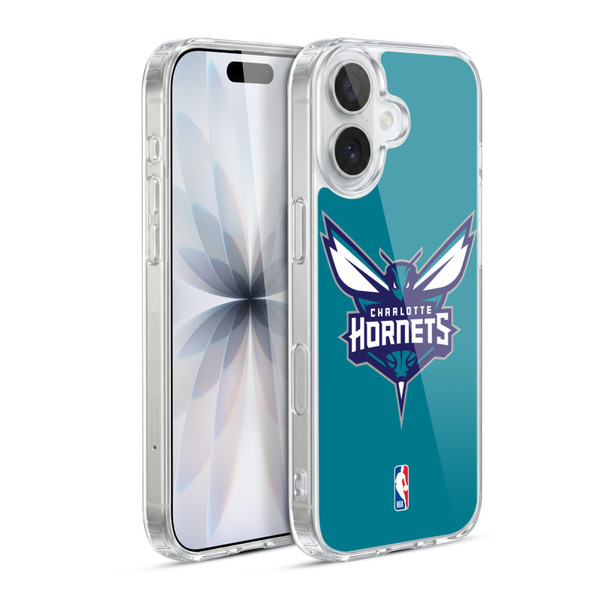 NBA Charlotte Hornets Logo Teal Soft Gel Case for Apple iPhone 17