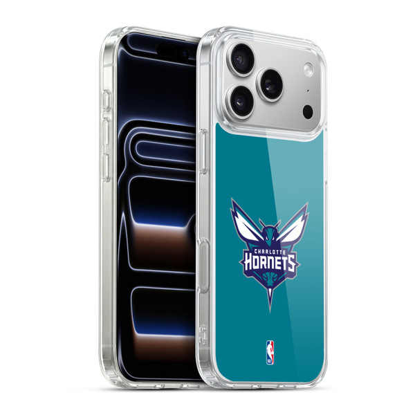 NBA Charlotte Hornets Logo Teal Soft Gel Case for Apple iPhone 17 Pro Max