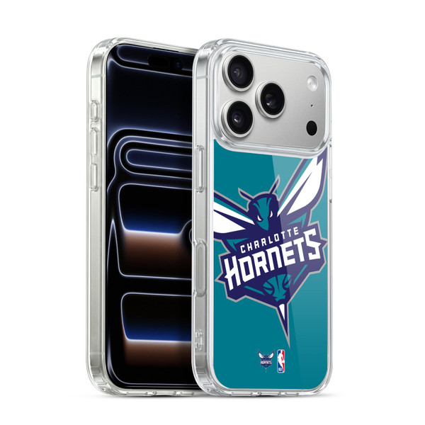 NBA Charlotte Hornets Logo Oversized Soft Gel Case for Apple iPhone 17 Pro