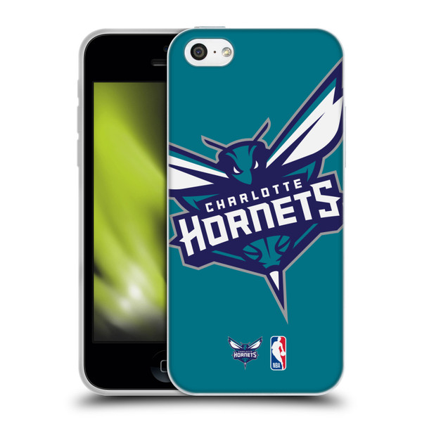 NBA Charlotte Hornets Logo Oversized Soft Gel Case for Apple iPhone 5c