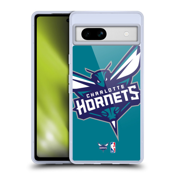 NBA Charlotte Hornets Logo Oversized Soft Gel Case for Google Pixel 7a