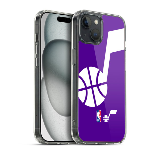 NBA Utah Jazz Logo Oversized Soft Gel Case for Apple iPhone 15 Plus & MagSafe