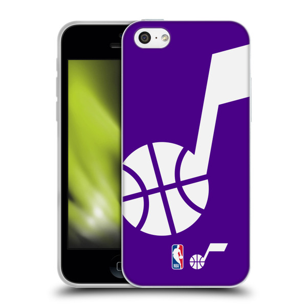 NBA Utah Jazz Logo Oversized Soft Gel Case for Apple iPhone 5c