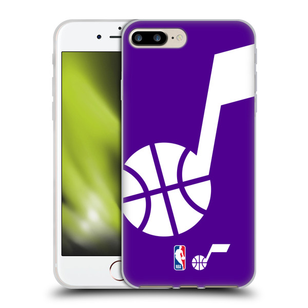 NBA Utah Jazz Logo Oversized Soft Gel Case for Apple iPhone 7 Plus / iPhone 8 Plus & MagSafe