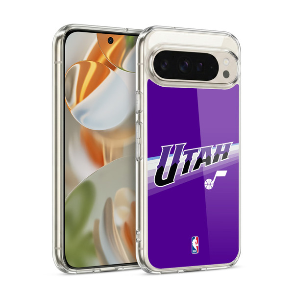 NBA Utah Jazz Logo Purple Design Soft Gel Case for Google Pixel 9 / Pixel 9 Pro