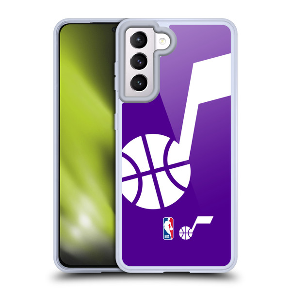 NBA Utah Jazz Logo Oversized Soft Gel Case for Samsung Galaxy S21 5G & MagSafe