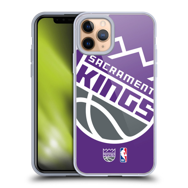 NBA Sacramento Kings Logo Oversized Soft Gel Case for Apple iPhone 11 Pro & MagSafe