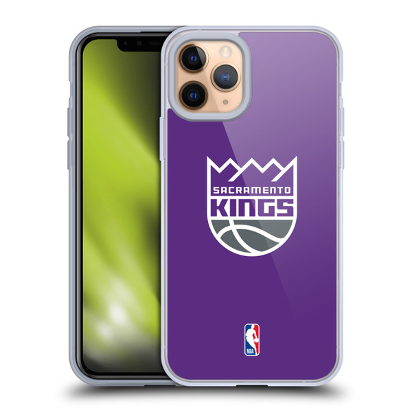 NBA Sacramento Kings Logo Purple Soft Gel Case for Apple iPhone 11 Pro & MagSafe