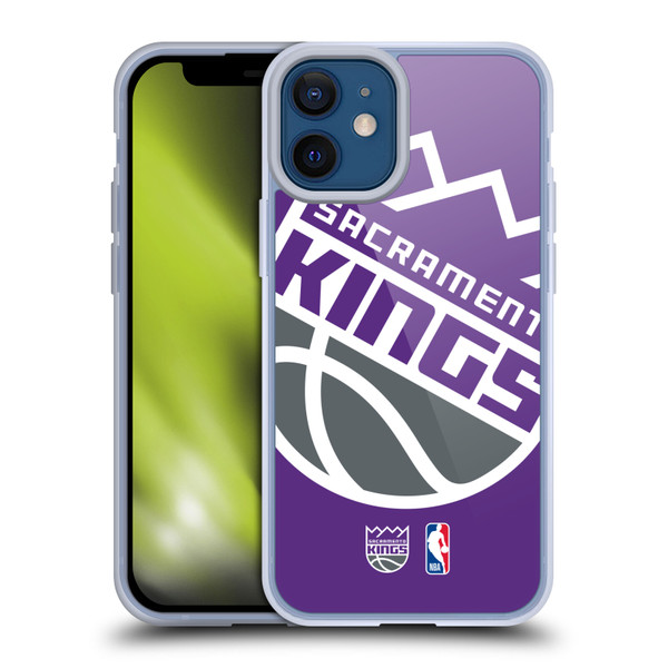 NBA Sacramento Kings Logo Oversized Soft Gel Case for Apple iPhone 12 Mini & MagSafe