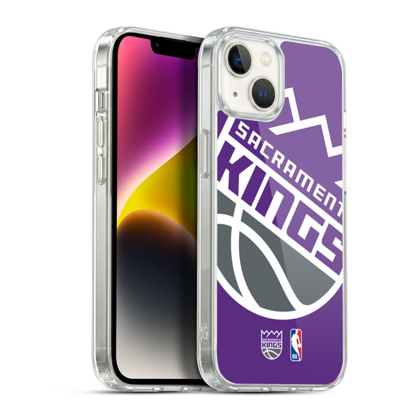 NBA Sacramento Kings Logo Oversized Soft Gel Case for Apple iPhone 14 Plus & MagSafe