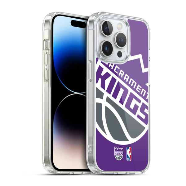 NBA Sacramento Kings Logo Oversized Soft Gel Case for Apple iPhone 14 Pro & MagSafe