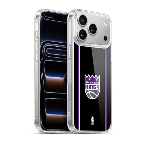 NBA Sacramento Kings Logo Black Design Soft Gel Case for Apple iPhone 17 Pro Max