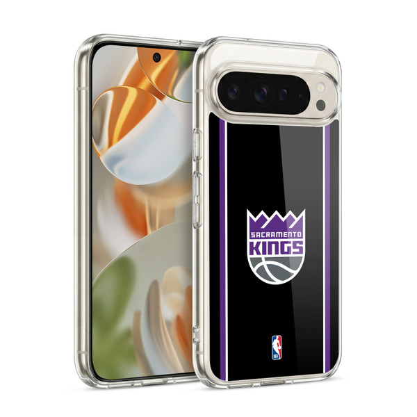 NBA Sacramento Kings Logo Black Design Soft Gel Case for Google Pixel 9 / Pixel 9 Pro