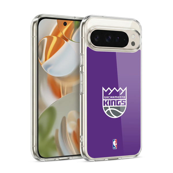 NBA Sacramento Kings Logo Purple Soft Gel Case for Google Pixel 9 / Pixel 9 Pro