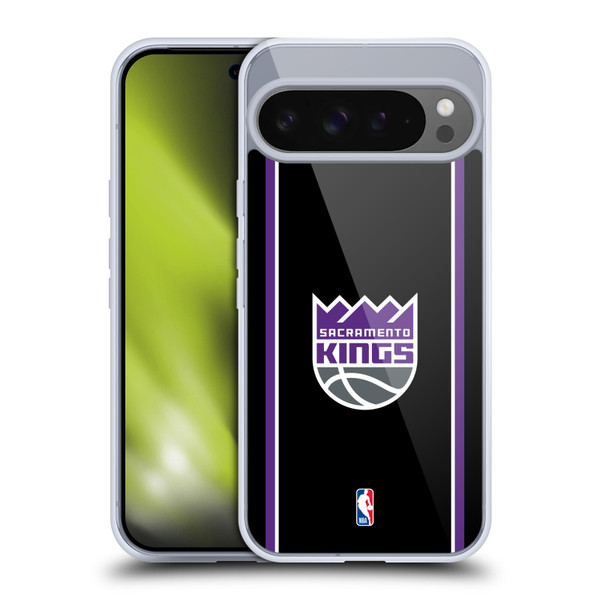 NBA Sacramento Kings Logo Black Design Soft Gel Case for Google Pixel 9 Pro XL