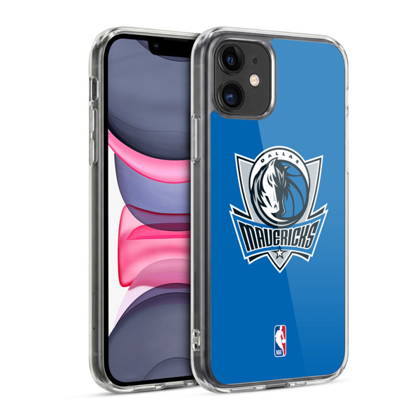 NBA Dallas Mavericks Logo Royal Blue Soft Gel Case for Apple iPhone 11