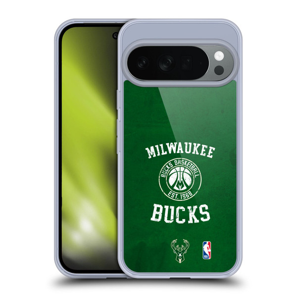 NBA Milwaukee Bucks Distressed Soft Gel Case for Google Pixel 10