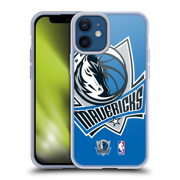 NBA Dallas Mavericks Logo Oversized Soft Gel Case for Apple iPhone 12 Mini & MagSafe