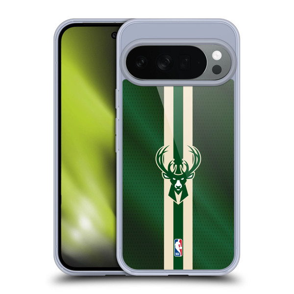 NBA Milwaukee Bucks Stripes Soft Gel Case for Google Pixel 10