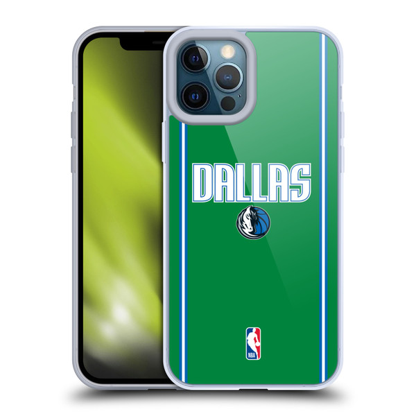 NBA Dallas Mavericks Logo Green Design Soft Gel Case for Apple iPhone 12 Pro Max & MagSafe
