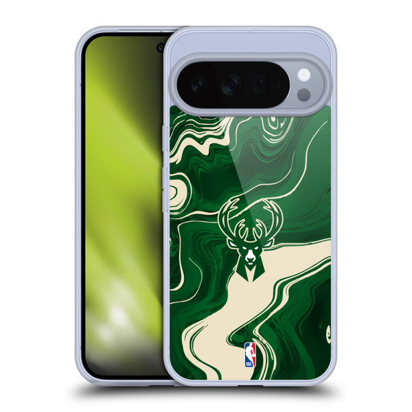NBA Milwaukee Bucks Marble Agates Soft Gel Case for Google Pixel 10 Pro XL