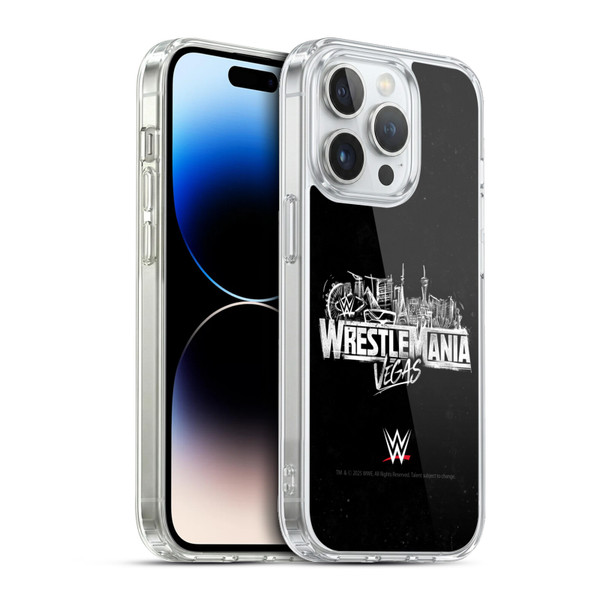 WWE Wrestlemania 42 Key Art Logo Soft Gel Case for Apple iPhone 13 Pro & MagSafe