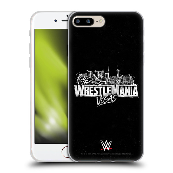 WWE Wrestlemania 42 Key Art Logo Soft Gel Case for Apple iPhone 7 Plus / iPhone 8 Plus & MagSafe