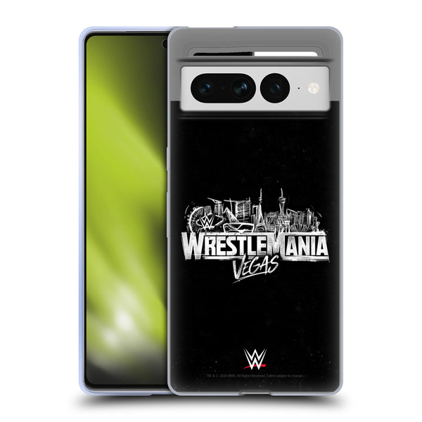 WWE Wrestlemania 42 Key Art Logo Soft Gel Case for Google Pixel 7 Pro