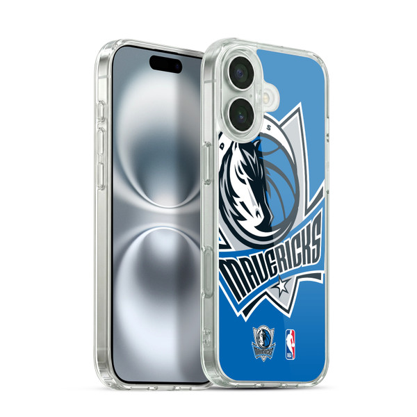 NBA Dallas Mavericks Logo Oversized Soft Gel Case for Apple iPhone 16 Plus & MagSafe